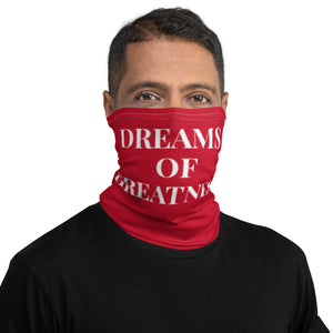 DREAMS OF GREATNESS Face Cover (RED)