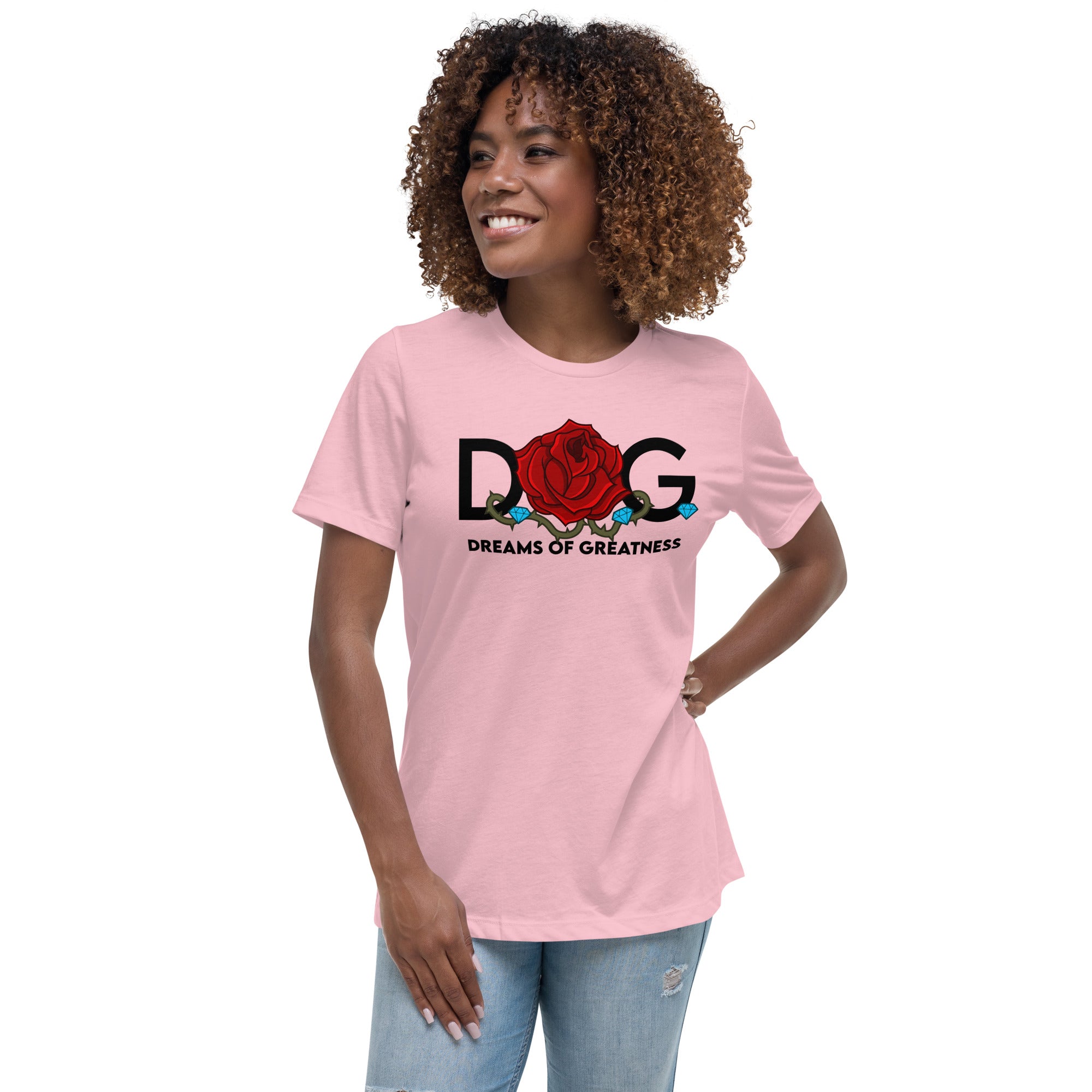 D.O.G. Rose Women's Relaxed Tee Shirt