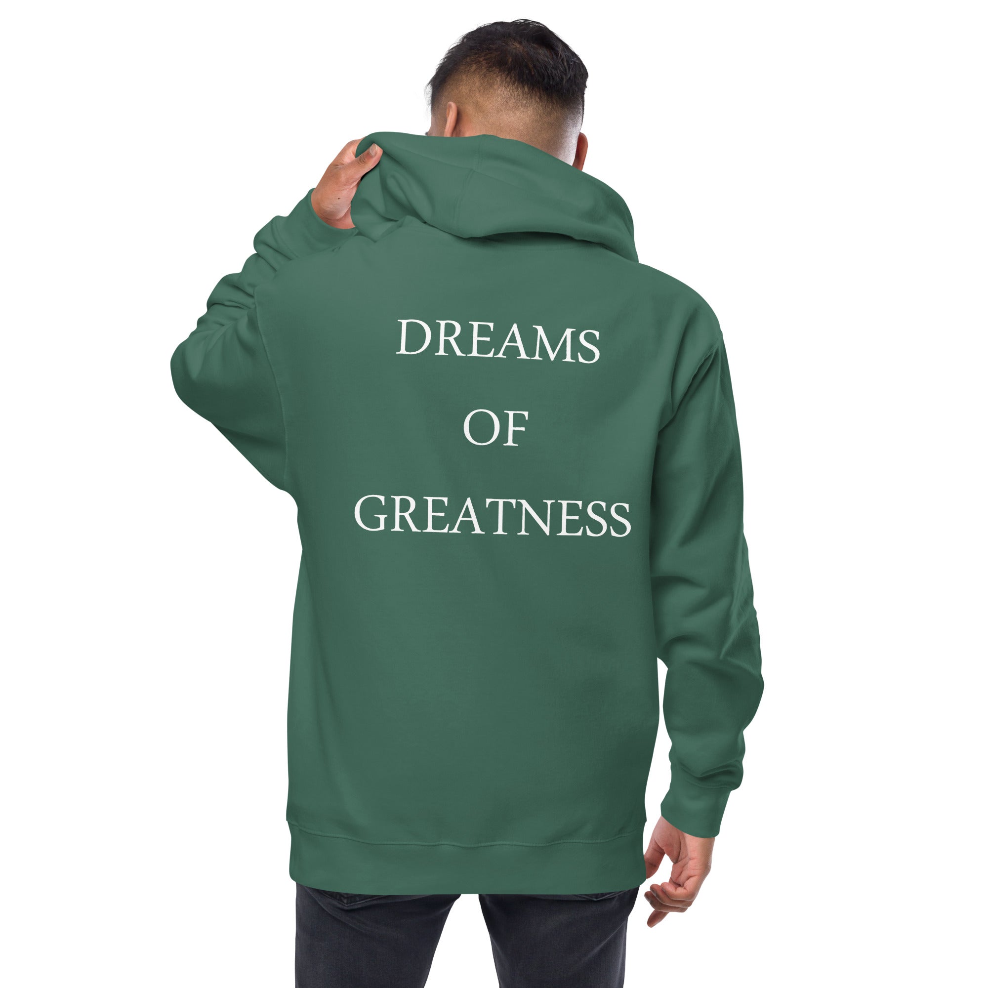 DREAMS OF GREATNESS OG Big Back Fleece Zip Up Hoodie