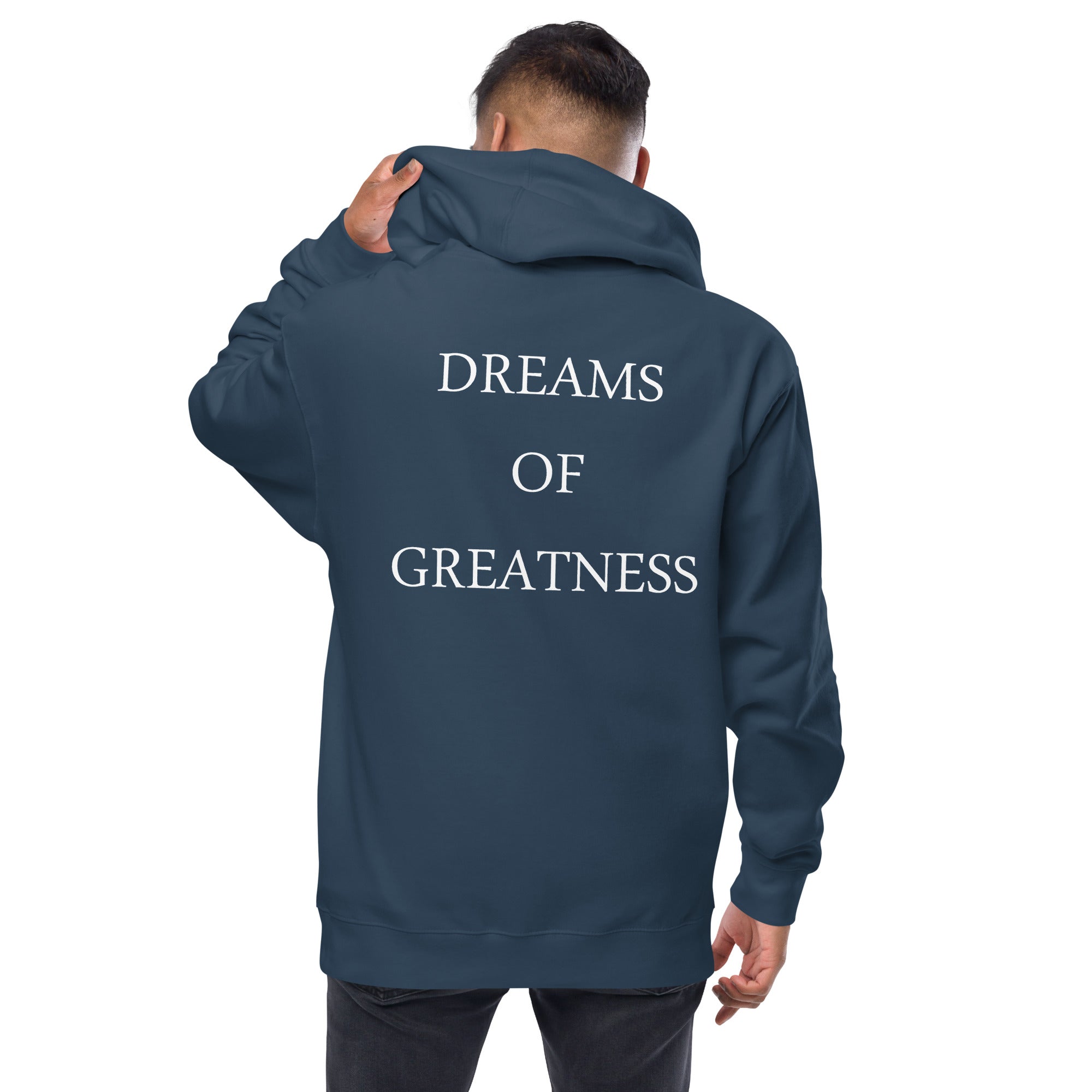 DREAMS OF GREATNESS OG Big Back Fleece Zip Up Hoodie